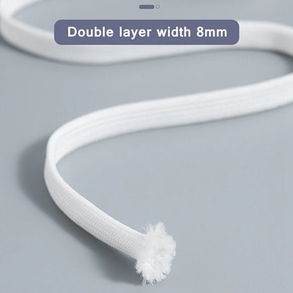 👟 Κλασικά Μαύρα & Άσπρα Επίπεδα Κορδόνια Παπουτσιών – Αντιολισθητικά & Ανθεκτικά