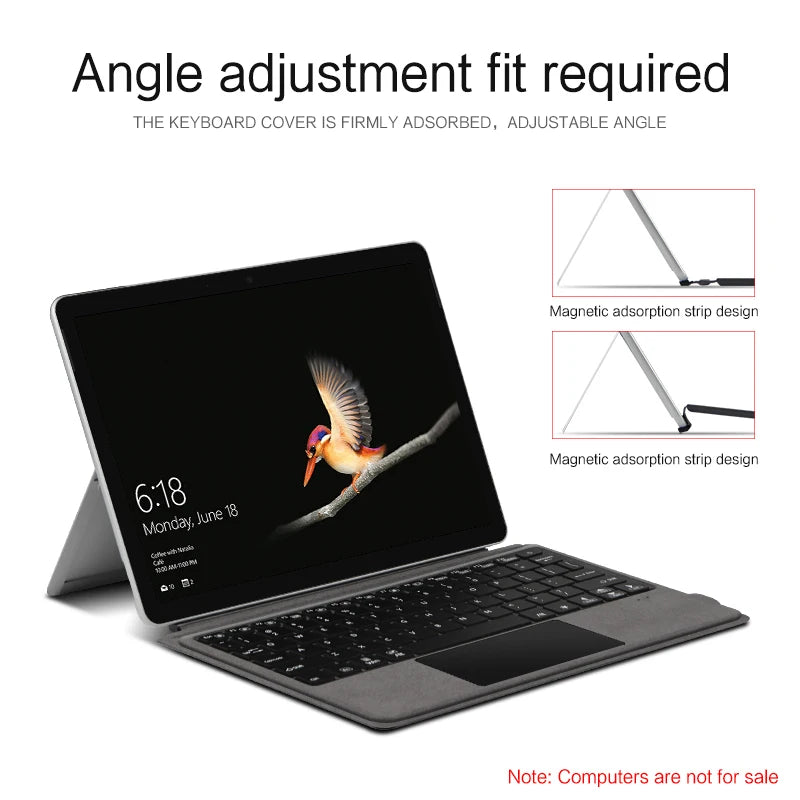 💻✨ AJIUYU Magnetic Backlit Keyboard – Για Microsoft Surface Go 1/2/3 ✨💻