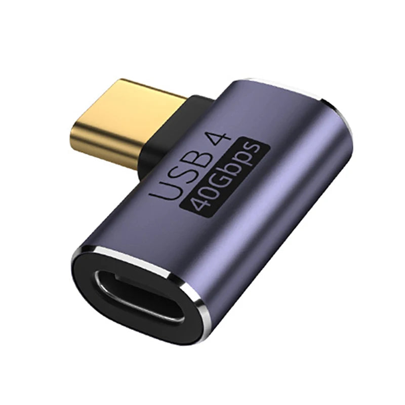 🔌⚡ NNBILI USB4.0 90° Type-C Adapter – 40Gbps, 100W PD, 8K60Hz ✨