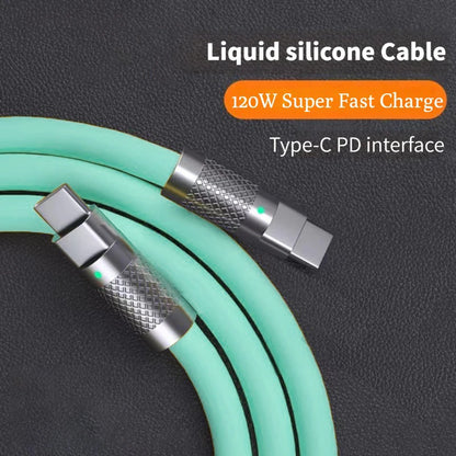⚡ 120W 6A Super Fast Charge PD Type-C Καλώδιο – Liquid Silicone | Γρήγορη Φόρτιση & Ανθεκτικότητα 🔌📱
