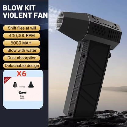 💨⚡ Violent Fan 400000RPM Turbo Jet Blower – Ισχυρό Φορητό Air Blower & Vacuum Cleaner
