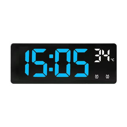 Ψηφιακό Ξυπνητήρι LED με Voice Control, Διπλό Alarm, Snooze & Ένδειξη Θερμοκρασίας