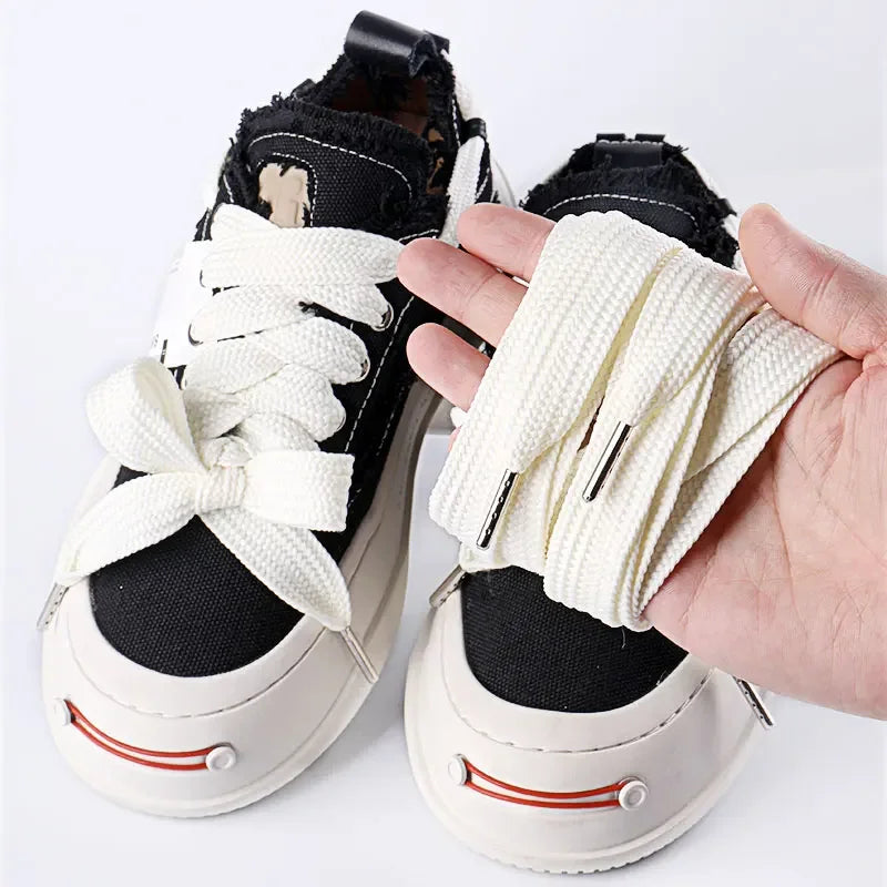 👟✨ Flat Shoelaces 2CM 🚀 (130CM – Classic Sneakers Style)