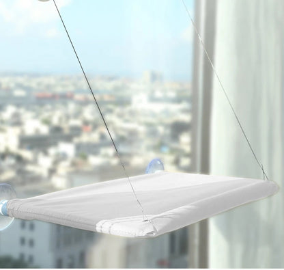 🐱 Αιώρα Παραθύρου για Γάτες – Cat Hammock Window Hanger | Πτυσσόμενο & Πλενόμενο Κρεβατάκι με Βεντούζες για Ύπνο & Ξεκούραση