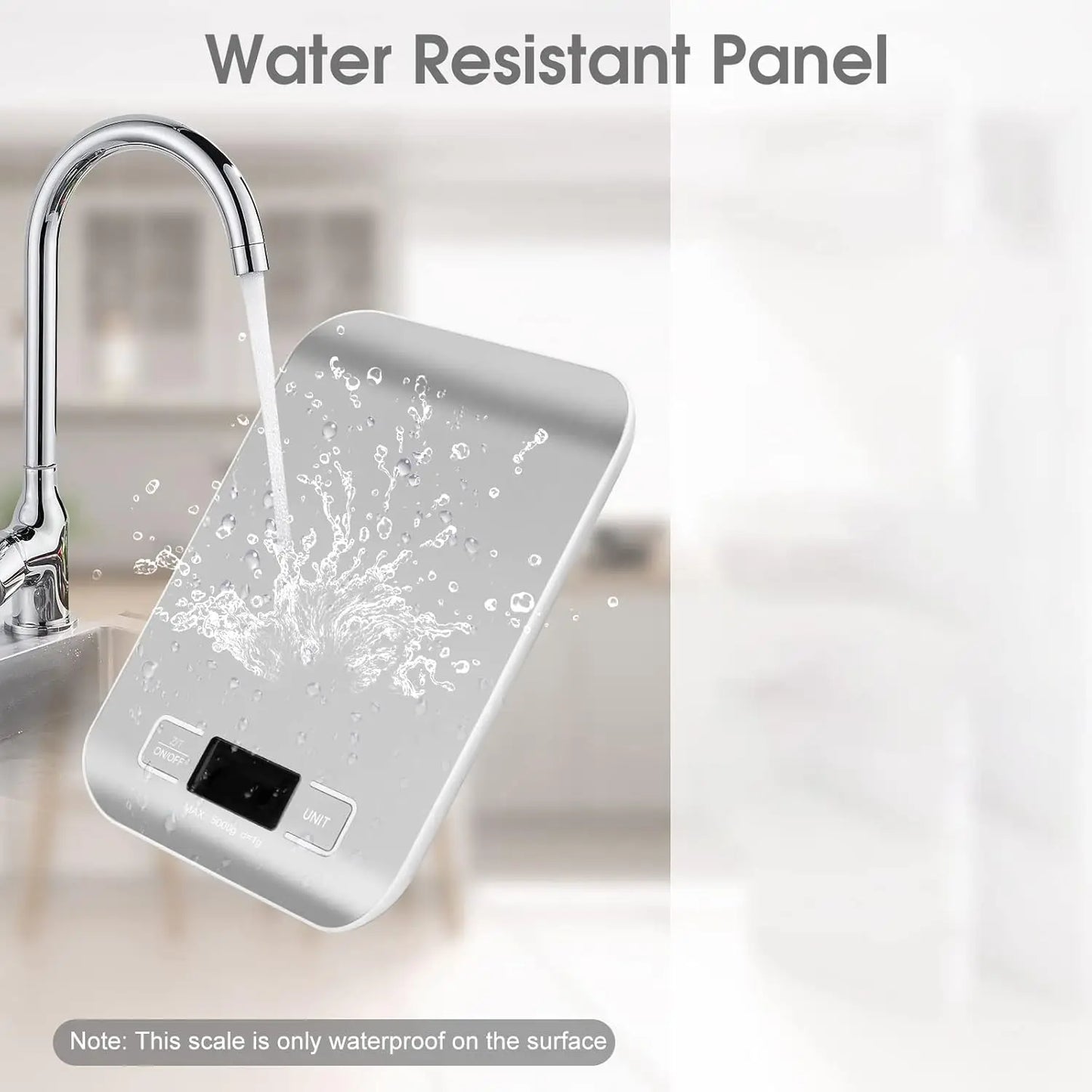 ⚖️ Ψηφιακή Ζυγαριά Κουζίνας 10kg – Με Οθόνη LCD, Ανοξείδωτη Επιφάνεια & Λειτουργία Απόβαρου ☕🍰