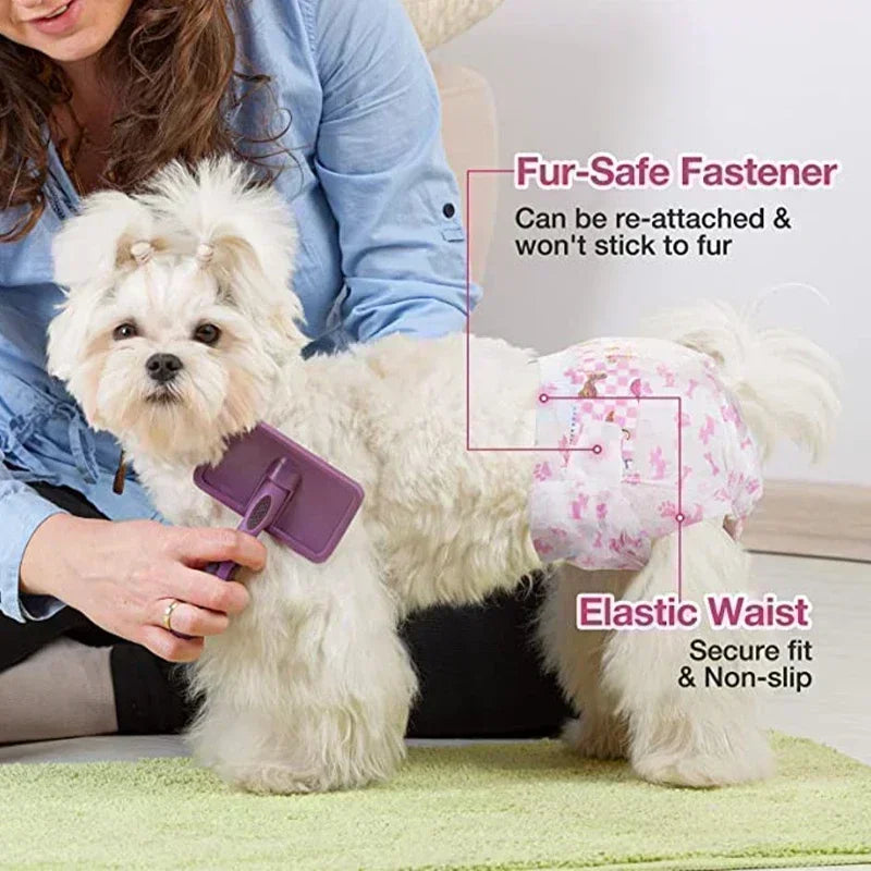 🐶 10τμχ Υπεραπορροφητικές Πάνες για Κατοικίδια – Super Absorbent Pet Diapers | Μίας Χρήσης, Αντιδιαρροϊκές & Άνετες για Σκύλους & Γάτες (Αρσενικά & Θηλυκά)