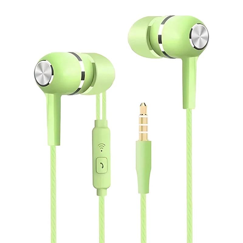 🎧 3.5mm Wired In-Ear Earphones – HiFi Ήχος, Βαθύ Μπάσο & Μικρόφωνο