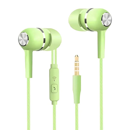 🎧 3.5mm Wired In-Ear Earphones – HiFi Ήχος, Βαθύ Μπάσο & Μικρόφωνο