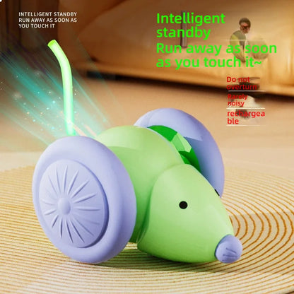 Electric Mouse Car 🐭🚗 | Interactive Cat Toy 🤖 | Smart Obstacle Avoidance 🧠 | Silent & Automatic Teaser 🎮 | Endless Fun 😻
