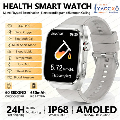 ⌚ AI Health Diagnosis Smart Watch – Advanced Health Analysis Watch with ECG + PPG & Calls