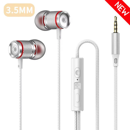 🎧 9D HiFi Heavy Bass Earphones – Ενσύρματα Ακουστικά με 7.1 Surround & Μικρόφωνο