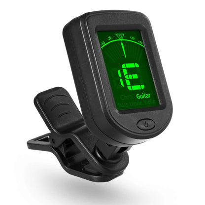 🎸🎶 Guitar Tuner Clip-On – Ηλεκτρονικό Κουρδιστήρι για Κιθάρα, Μπάσο, Ουκουλέλε, Βιολί, Μαντολίνο & Μπαντζό 🎵