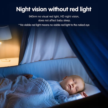 👶📷 5" Tuya Smart WiFi Baby Monitor – Κάμερα Παρακολούθησης Μωρού με 1080P Ανάλυση, Νυχτερινή Όραση, Ανίχνευση Κίνησης & Ειδοποιήσεις Cry Detection 🌙