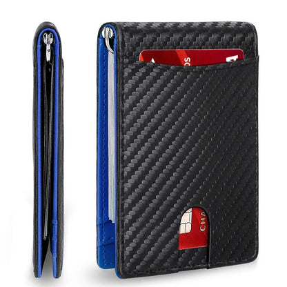 👛🕴️ Ανδρικό Slim Πορτοφόλι – Συνθετικό Δέρμα, RFID Blocking & Money Clip 💳💵