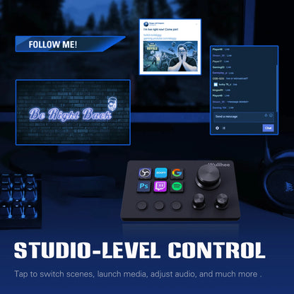 🎛️ Wulihee N3 Streamdeck Keyboard – Προγραμματιζόμενο Macro Mini Keyboard με Οθόνη & Knob | Visual Desktop Console για PC & Streaming