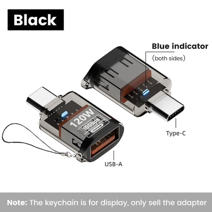 Olaf 120W USB-A Type-C OTG Adapter (USB 3.2) – Ταχεία Φόρτιση & Μεταφορά Δεδομένων
