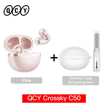 QCY Crossky C50 Open-Ear Wireless Earbuds – Bluetooth 6.0 Clip-On Ακουστικά