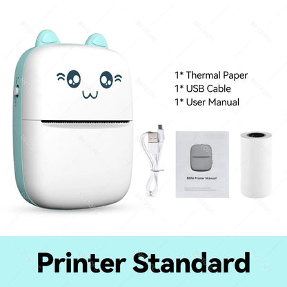 🖨️ 58mm Photo Label Mini Thermal Printer – Φορητός Εκτυπωτής Αυτοκόλλητων & Ετικετών μέσω Bluetooth