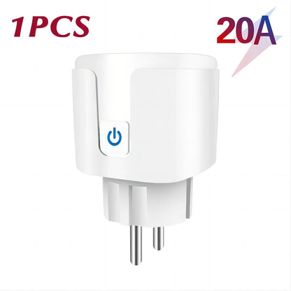 🔌📱 Tuya WiFi Smart Plug EU 16A/20A – Έξυπνη Πρίζα με Power Monitoring, Timer & Voice Control ⚡ Συμβατή με Alexa & Google Home