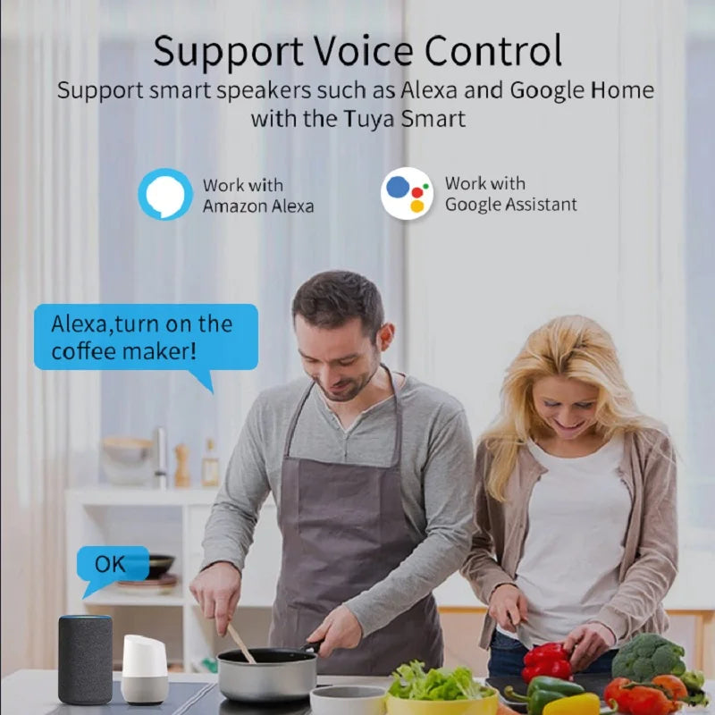 Tuya Zigbee 3.0 Smart Power Plug 16A EU – Έξυπνη Πρίζα με Energy Monitor & Child Lock
