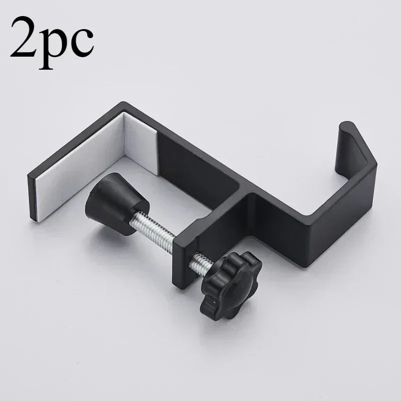 Adjustable Desk Edge Hook for Headset & Backpack – Metal No-Drill Desk Hook