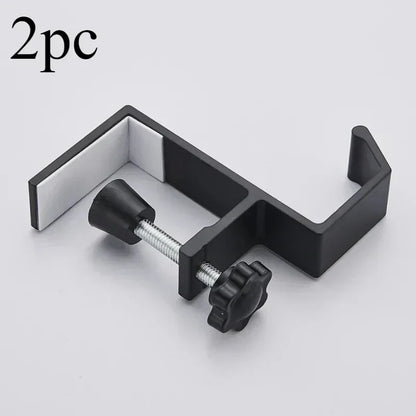 Adjustable Desk Edge Hook for Headset & Backpack – Metal No-Drill Desk Hook