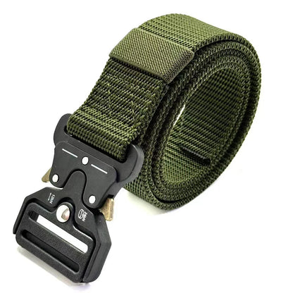 🎯🪖 Tactical Men’s Belt – Outdoor Combat & Survival Ζώνη από Nylon & Canvas με Quick Release Buckle