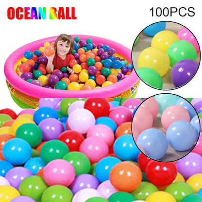 🌊🎈 100pcs Ocean Balls – Πολύχρωμες Μπάλες Πισίνας & Παιχνιδιού για Παιδιά 🎯