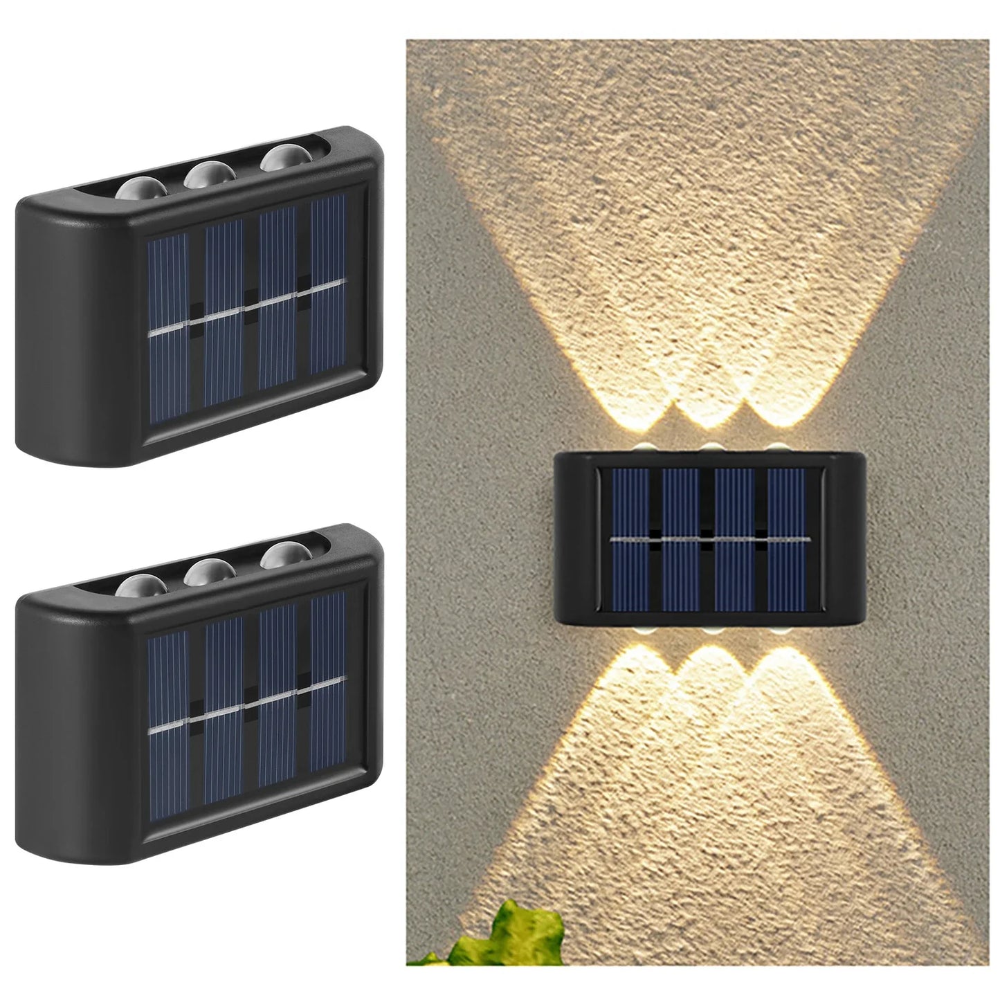 ☀️ Solar LED Απλίκα Εξωτερικού Χώρου – Αδιάβροχη IP65 με Αυτόματη Λειτουργία 🌙✨