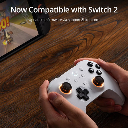 8BitDo Ultimate 2 Bluetooth Game Controller – TMR Joysticks & Hall Effect Triggers