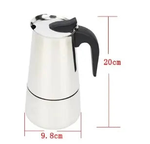 ☕✨ Κλασική Moka Pot – Για Έντονο & Αρωματικό Espresso στο Σπίτι! ✨☕  Stainless Steel Moka Coffee Maker Pot