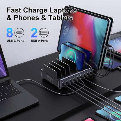 ⚡🔌 Ueetop 600W Multi USB Fast Charger – 10 Θύρες GaN PD 3.1 Charging Station ⚡