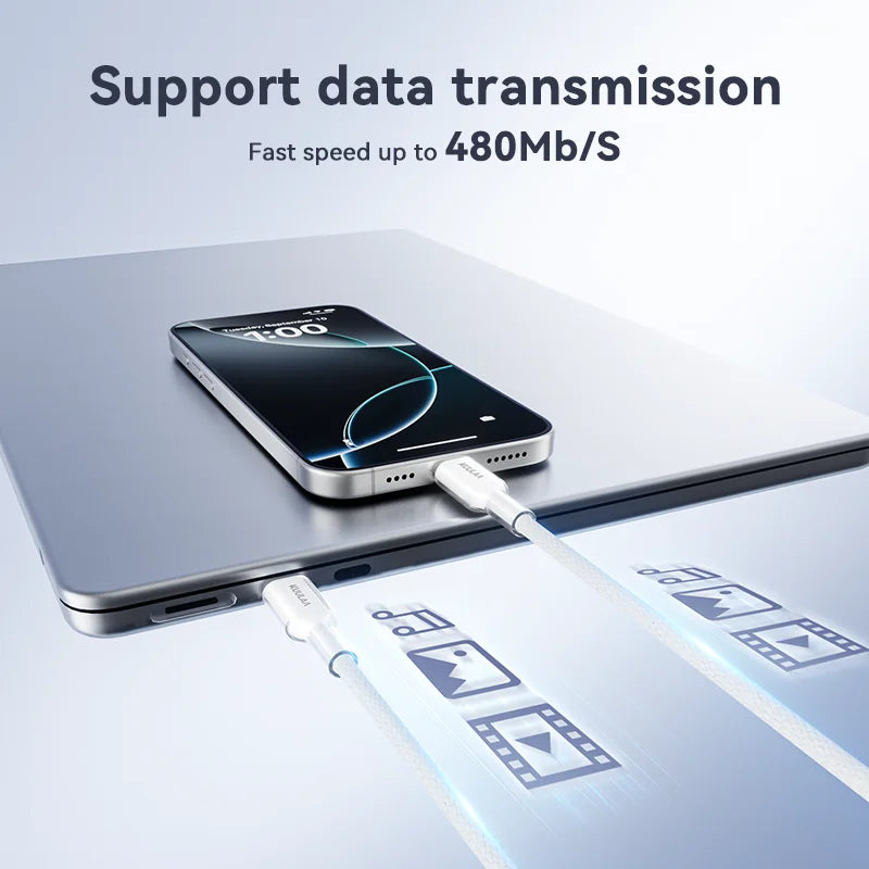 ⚡ KUULAA USB-C to USB-C Cable – PD 60W Fast Charger