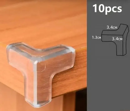 🍼🛡️ Baby Safety Corner Protectors (10τμχ) 👶✨ Μαλακά Αντικρουστικά για Έπιπλα