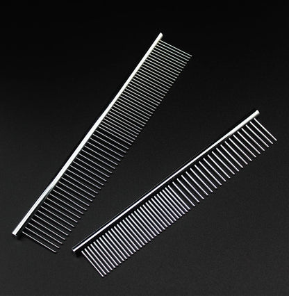 🪮🐕 Stainless Steel Pet Comb – Χτένα Περιποίησης για Μακρύ & Πυκνό Τρίχωμα Σκύλων & Γατών ✂️🐾 Ιδανική για καθημερινό grooming & απομάκρυνση νεκρών τριχών – κατάλληλη για κάθε είδος κατοικιδίου!