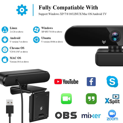 🎥✨ Xiaomi 4K Webcam – Επαγγελματική USB Κάμερα με 2K/1080P & Dual Mic 🎤💻