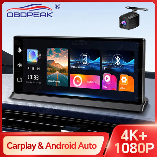 🚗📸 OBDPEAK K2 Pro – Car DVR με 4K Κάμερα, 11.3” Οθόνη, Wireless CarPlay & Android Auto, GPS & Dual Lens 🎥🛰️