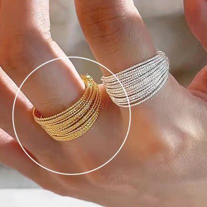 💍 Δαχτυλίδι 925 Sterling Silver με Μοναδικές Γραμμές – Ρυθμιζόμενο, Vintage, Ιδανικό για Δώρο 🎁