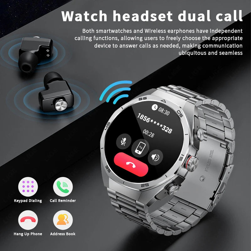 ⌚ LIGE NFC Smart Watch με Ενσωματωμένα Bluetooth Ακουστικά | Κλήσεις, Καρδιακός Ρυθμός, Οξυγόνο, Μουσική & Voice Assistant