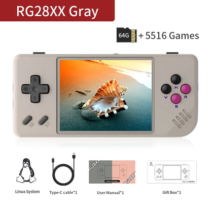 ANBERNIC RG28XX – Retro Handheld Game Console 2.83" IPS • Linux System • 5000+ Retro Games • 3100mAh • HDMI Output