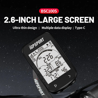 🚴 GPS Bike Computer iGPSPORT BSC100S – Ασύρματο Κοντέρ Ποδηλάτου με Χρονόμετρο & Οδόμετρο 📊✨