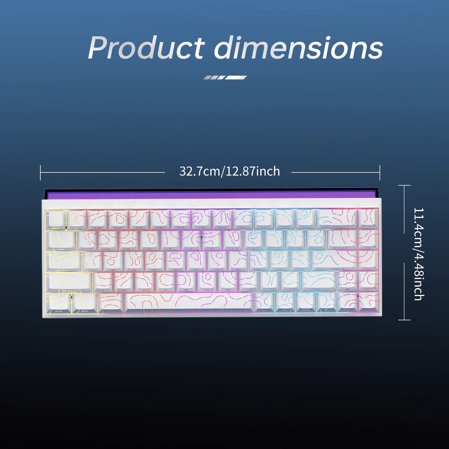 ⌨️🔥 Ajazz Nacodex NK68 Mechanical Keyboard – 68 Keys RGB (Wired) 🎮💼