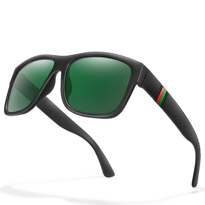 🕶️☀️ Κλασικά Ανδρικά Polarized Γυαλιά Ηλίου – Τετράγωνος Σκελετός, UV400 Προστασία & Vintage Στυλ 🚴‍♂️🎣