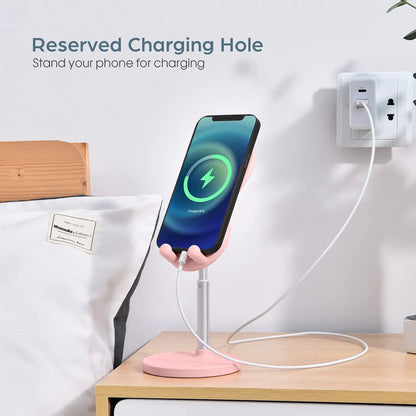 🐇 Cute Rabbit Phone Holder Stand – Ρυθμιζόμενη Βάση Κινητού