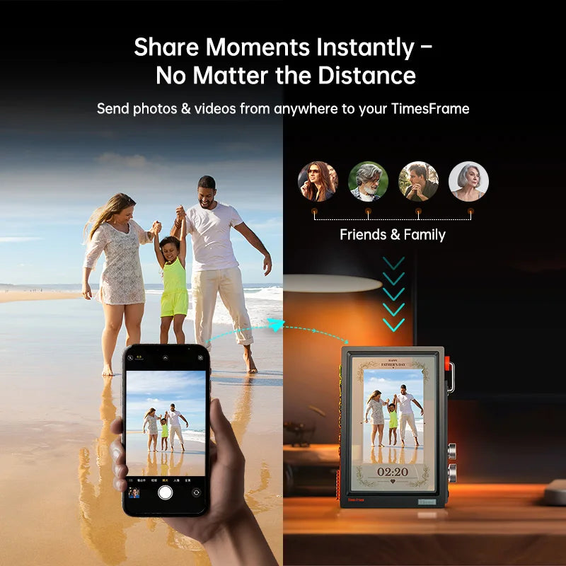 Divoom Times Frame Smart HD Screen 10.1” – Smart Digital Frame, Clock & Productivity Hub