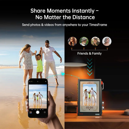 Divoom Times Frame Smart HD Screen 10.1” – Smart Digital Frame, Clock & Productivity Hub