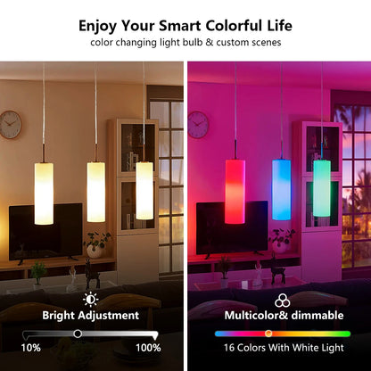 💡🌈 16 Χρώματα RGB LED Λάμπα – E27 Base 220V με Remote Control (24 Keys) | Πολυχρωματικός Φωτισμός & Ατμόσφαιρα