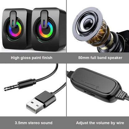 🔊 Mini Bluetooth & USB Ηχείο για PC, Laptop & Desktop – Το μικρό ηχείο με μεγάλη δύναμη ήχου!