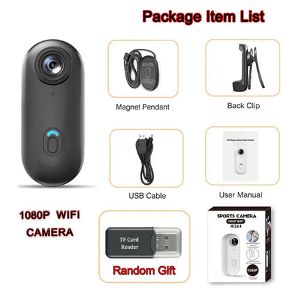 Mini Vlog / Action Camera 4K HD με Wi-Fi – Ultra Compact Body Cam για Sports, Travel & POV