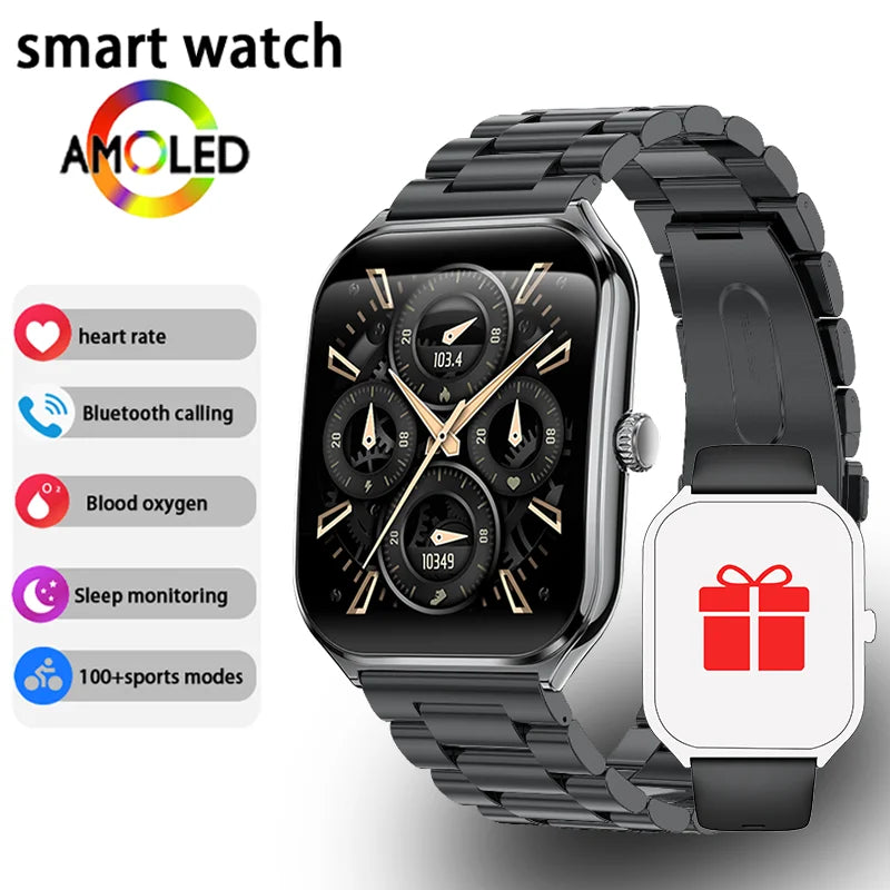 ⌚ New Ultra Thin Smart Watch 1.96" AMOLED – Κομψό, Έξυπνο & Υψηλής Ανάλυσης